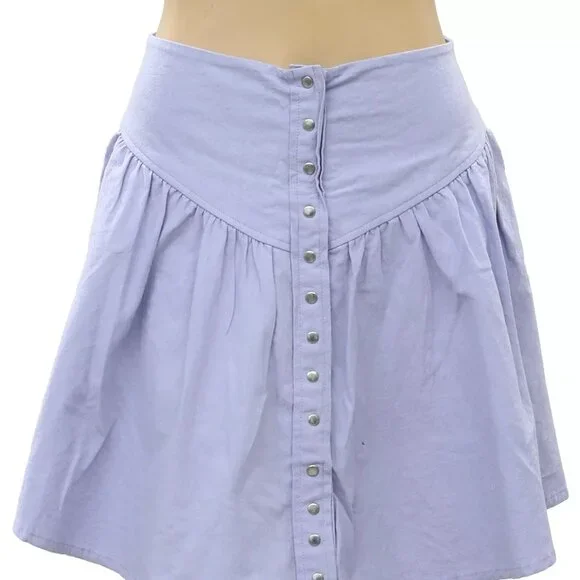 Free People Endless Summer On Holiday Mini Skirt High Waisted Wisteria XS - Picture 5 of 7